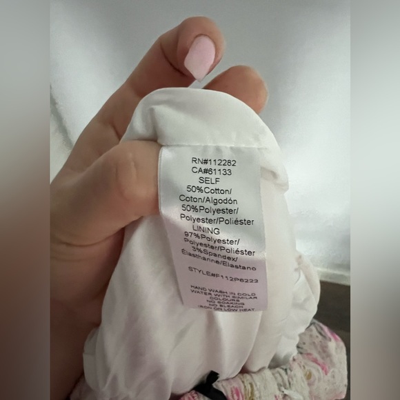 NWT Adelyn Rae Angei Eyelet Embroidered Jumpsuit in Pink Floral - Picture 15 of 15